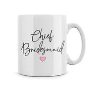 Rib ticklerz - Chief Bridesmaid Mug Wedding Gift Best Friend Present Proposal Gift Ideas Wedding Gift Mug Wedding Planning Announcement Gifts for Her Women - MG561