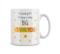 Rib Ticklerz - Coffee Mug Gift for Work Colleague Boss Employee Best Friend Present Work Bestie Appreciation Friendship Small Gift A Very Big Thank You Tea Cup - MG667