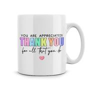 Rib ticklerz - Cute Mug Gifts, You are Appreciated Thank You for Everything Mug Friendship Gift Thank You Present Best Friend Positivity Birthday Manager Boss Employee Cup - MG620