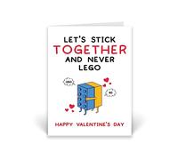 Rib ticklerz - Cute Valentines Card For Girlfriend Boyfriend Lego Hug Joke Cards Lego Valentines Card Funny Card For Wife Husband Happy Valentine;s Day - CD675