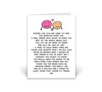 Rib ticklerz - Friendship Card - Best Friend Card - Appreciation Bestie Special Friend Card - Birthday Cards - Thank You Friend Cards - One In A Million - CD481