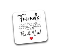 Rib Ticklerz - Friendship Coaster Friends Like You Are Special And Few Thank You Gift Present Boss Manager Employee Employer Work Office Birthday Christmas - DC378