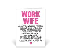 Rib ticklerz - Funny Birthday Card For Work Colleague - Card For Work Wife - Funny Colleague Cards - You Are One In A Million - Work Office Joke Cards - CD206