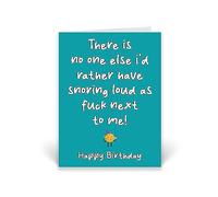 Rib ticklerz - Funny Birthday Card Funny Gifts For Men Women Snoring Loud As Fuck Boyfriend Husband Girlfriend Wife Novelty Adult Joke Greeting Cards Gift - CD853