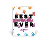 Rib ticklerz - Funny Card From The Dog - Dog Grandma Birthday Card - Best Dog Grandma Ever Love You - From Dog To Grandma Cute Birthday Card Puppy Dog Pet - CD111