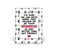 Rib ticklerz - Funny Card From The Dog - Mother's Day Father's Day Cards - Dog Nana - Dog Grandad - Birthday Cards From The Dog - Me As Your Granddog Jokes - CD454