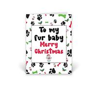 Rib ticklerz - Funny Christmas Card For The Dog To My Fur Baby Pet Dog Christmas Card Dog Cat Cards Pet Lover Dog Owner Cards Cute Pet Card For The Dog - CD594