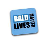 Rib Ticklerz - Funny Coaster Bald Lives Matter Funny Joke Novelty Grandad Grandpa Dad Uncle Mens Man Gifts Presents Baldi Birthday Christmas Office Jokes - DC335
