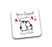 Rib Ticklerz - Funny Coaster Personalised Engagement Gifts You're Engaged Congratulations Present Wedding Marriage Colleague Best Friends Couples Gifts - DC288