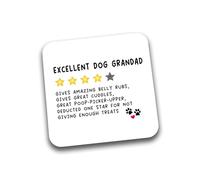 Rib Ticklerz - Funny Coasters Gift For Dog Grandad Father's Day Present Birthday From The Dog Puppy Pooch Lover Novelty Coffee Tea Coaster - DC302