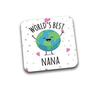 Rib Ticklerz - Funny Coasters World's Best Nana For Her Birthday Nana Coffee Mug Coaster Mum Mother Cute Love Present - DC202
