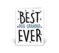 Rib ticklerz - Funny Father's Day Cards From The Dog Funny Dog Grandad Birthday Cards Best Dog Grandad Ever Dog Lover Dog Grandparent Joke Banter Cards Fun - CD672