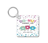 Rib ticklerz - Funny Keyring Leaving Work New Job Gift For Colleague Donut Forget Us Good Luck New Start Promotion Gifts Farewell Goodbye We'll Miss You - SKR108