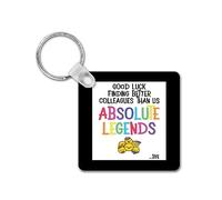 Rib ticklerz - Funny Keyring Leaving Work New Job Gift For Colleague Good Luck Finding Better Colleagues Than Us Absolute Legends Office Banter Humour Joke - SKR142