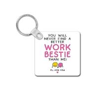 Rib ticklerz - Funny Keyring Leaving Work New Job Gift For Colleague You'll Never Find A Better Work Bestie Than Me I'll Miss You Leaving Work Manager Gift - SKR162