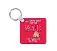 Rib ticklerz - Funny Keyring - Stepdad Joke Present - Not From Your Sack Always Have My Back - Step Dad Gifts - Best Friend - For Him - Colleague Bestie - SKR61