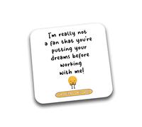 Rib Ticklerz - Funny Leaving Coaster For Colleagues New Job Gifts Moving Away Fresh Start Friends Family Sorry You're Leaving Not A Fan Goodbye Office Joke - DC300