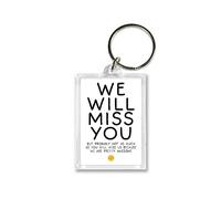 Rib ticklerz - Funny Leaving Work Gift - Funny Keyring - We Will Miss You - Gift For Colleague - New Job Gift Leaving Gifts - Good Luck Farewell Bye Banter - KR153