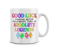Rib ticklerz - Funny Leaving Work Mug for Colleague Good Luck Finding Better Colleagues Than Us Absolute Legends New Job Present Farewell Leaving Gifts Cup - MG418
