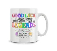 Rib ticklerz - Funny Leaving Work Mug for Colleague Good Luck Finding Better Colleagues Than Us Legends New Job Present Farewell Leaving Gifts Cup Office - MG419