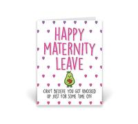 Rib ticklerz - Funny Maternity Leave Card - Baby Shower Card - Work Colleague Congratulations Maternity Card - New Baby Greeting Card - New Mum To Be Card - CD386