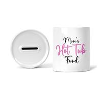 Rib Ticklerz - Funny Money Box Mum's Hot Tub Fund Birthday Gift Piggy Bank Savings Jar Mother's Day Novelty Joke Ceramic Present Mummy Mum - MB18