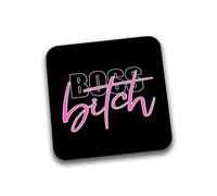 Rib Ticklerz - Funny Mug Coaster Boss Bitch Novelty Gifts Work Office ColleaguePresent Birthday Secret Santa For Women For Her Employee Work Bestie Manager - DC333