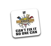 Rib Ticklerz - Funny Mug Coaster Personalised Coaster Can't Fix It No One Can Handyman Joiner Builder Joke Gifts Birthday Father's Day Christmas Humour - DC189