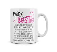 Rib ticklerz - Funny Mug for Work Bestie, Colleague Birthday Gifts, You're an Awesome Friend, Thank You Mug, Work Bestie Colleague Secret Santa Gift Present - MG5