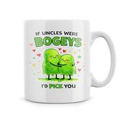 Rib ticklerz - Funny Mug If Uncles were Bogeys Gift Funny Uncle Present Birthday Christmas Gifts Best Uncles I'd Pick You Coffee Tea Cup - MG755