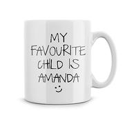 Rib ticklerz - Funny Mugs Mum Dad Joke Personalised Gifts My Favourite Child is Father's Day Mother's Day Birthday Novelty Present Gift Funny Cup Coffee Tea Mug - MG392