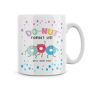 Rib ticklerz - Funny Mugs Novelty Leaving Work Gift Present for Colleague Donut Forget Us We'll Miss You Gifts Office Banter for Men & Women Joke Farewell - MG509