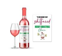 Rib Ticklerz - Funny Personalised Wine Label Sticker Cute Rude Banter Joke Christmas Custom Wine Label Present Gift Secret Santa Colleague Friends Present - WLS90