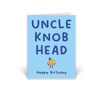 Rib ticklerz - Funny Uncle Birthday Cards Uncle Knob Head Happy Birthday Uncle Cards Joke Banter Uncle Card From Niece Nephew Brother Birthday Cards Jokes - CD720