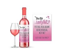 Rib Ticklerz - Funny Wine Label - Funny Leaving Work Gift for Colleague - Wine Bottle Label - Your Dreams Before Working with Me - New Job Gift - Farewell - WLS17