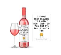 Rib Ticklerz - Funny Wine Label Leaving Work Gifts Wine Bottle Label Promotion Gift Colleague New Job Present Office Banter I'm Going to Miss You Farewell - WLS71