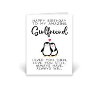 Rib ticklerz - Girlfriend Birthday Card - Birthday Card For Girlfriend With Penguins - Amazing Girlfriend Birthday Card - Love You Still Always Will Cards - CD479