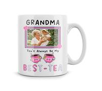 Rib ticklerz - Grandma Personalised Photo Custom Mug You'll Always Be My Best-Tea Christmas Xmas Gift Birthday Present Mother's Day Gifts Coffee Tea Ceramic Mugs Banter - MG219