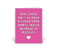 Rib ticklerz - Leaving Card For Colleagues - Best Friend Work Bestie - Moving Away - Fresh Start - Friends Family - Sorry You're Leaving - Goodbye New Job - CD792