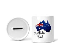 Rib Ticklerz - Money Box Australia Fund Piggy Bank Savings Jar Travel Travelling Holiday Savings Pot Novelty Gift Printed Saving Box Birthday Present - MB2