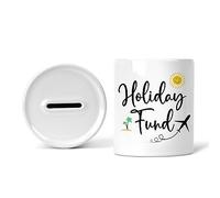 Rib Ticklerz - Money Box Holiday Fund Piggy Bank Savings Jar Travel Travelling Holiday Saving Pot Novelty Gift Birthday Present Colleague Secret Santa - MB8