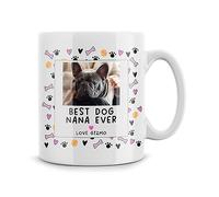 Rib ticklerz - Personalised Best Dog Nana Ever Mug Christmas Xmas Gift Birthday Gifts Mother's Day Present Custom Humour Ceramic Coffee Tea Cup - MG344