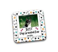 Rib Ticklerz - Personalised Coaster Funny Gifts From The Dog Best Dog Grandad Ever Gifts Father's Day Present Dog Grandad Birthday Gifts Add Any Photo Cute - DC194