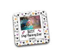 Rib Ticklerz - Personalised Coaster Funny Gifts From The Dog Best Dog Mummy Ever Gifts Mother's Day Present Dog Mum Birthday Gifts Add Any Photo Dog Lover - DC192