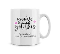 Rib ticklerz - Personalised Mugs Custom Motivational Gifts You've Got This Mug of Motivation Best Friend Colleague Thinking of You Positivity Present Colleague Coffee Tea Cup - MG283