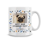 Rib ticklerz - Personalised Photo Custom Mug Gifts from The Dog Best Dog Grandad Ever Present Father's Day Birthday Gift Christmas Love You Pet Lover Coffee Tea Cup - MG347