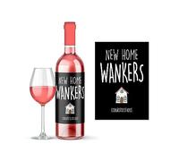 Rib Ticklerz - Rude New Home Wine Label Sticker Novelty House Moving Gift Funny Housewarming Gift New Home W*nkers Banter Friends Mate New House Present - WLS105