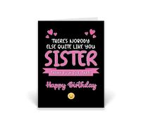 Rib ticklerz - There's Nobody Else Quite Like You Sister Funny Sister Birthday Card Happy Birthday Sister Joke Cards For Her Sis Sibling Humour Banter Card - CD815