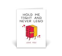 Rib ticklerz - Valentines Cute Card For Girlfriend Boyfriend Lego Hug Lego Birthday Card Funny Card For Wife Husband Anniversary Cards Celebration Comedy - CD676