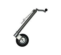 Ribbed Caravan Jockey Wheel 48MM (Solid Rubber Heavy Duty Caravan Guide)